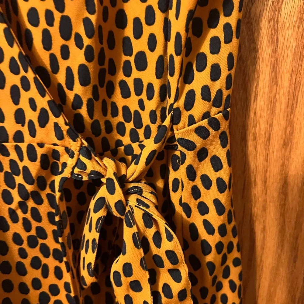 J. CREW Leopard Print Wrap Dress, size 10